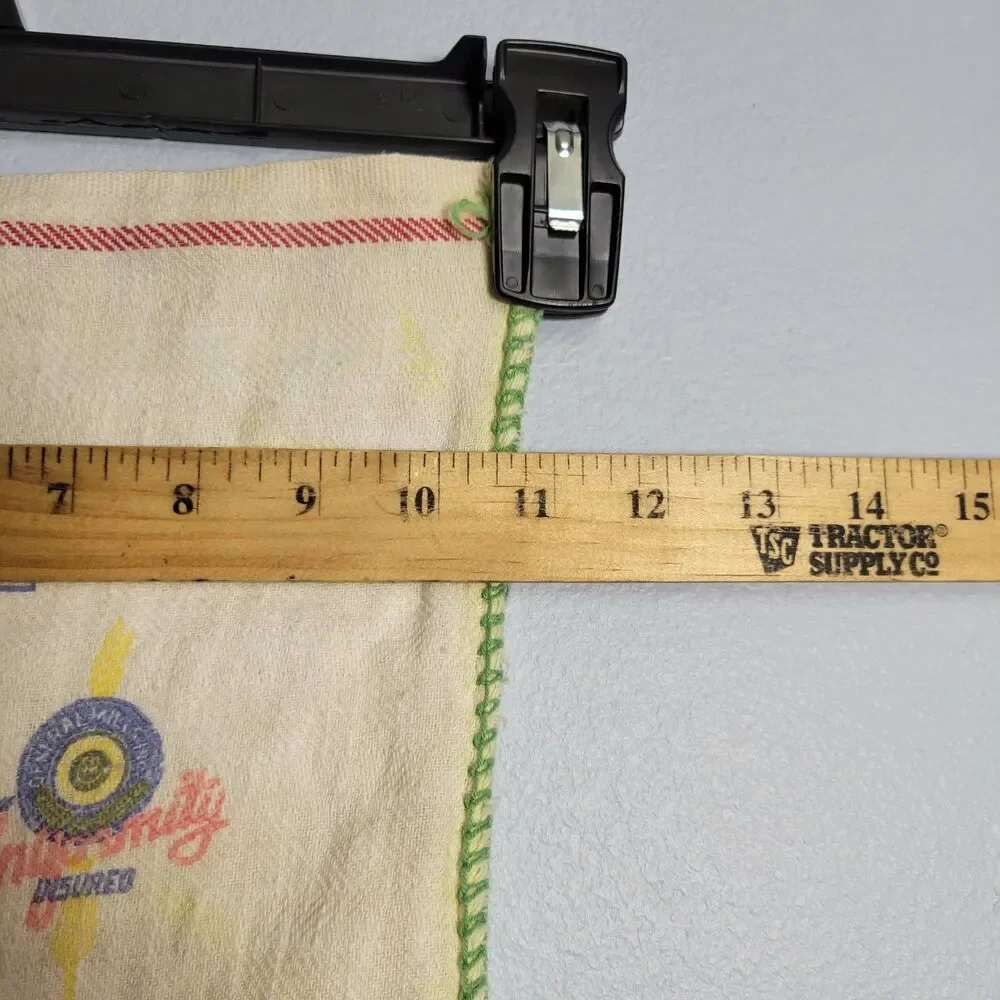 Vtg Bonnie Mae Flour Sack Towel Bag General Mills Cotton Farmhouse Boho Rustic